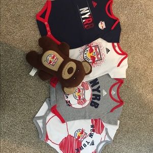 NWT New York Red Bull Onesies 3-6 months